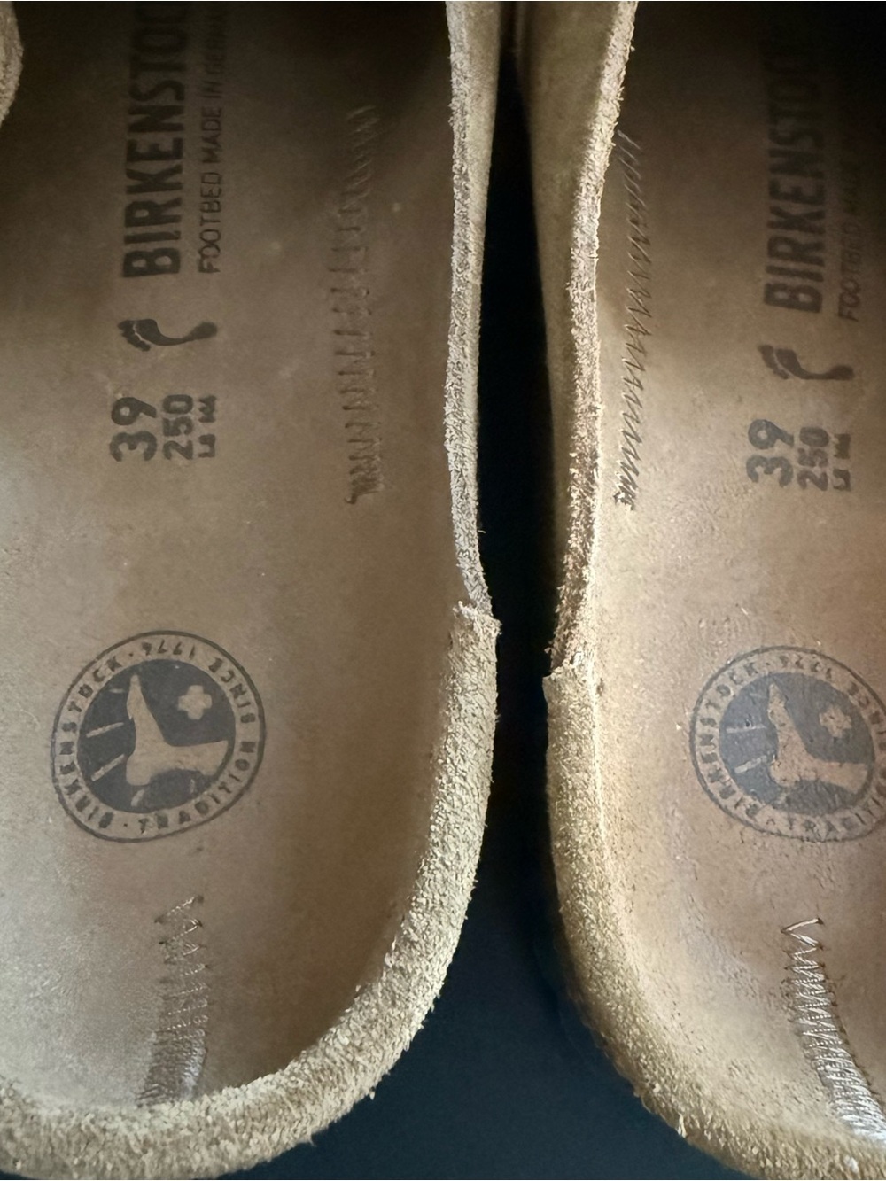 Suede Buckle Slip-On Loafers in Tan - Picture 4 of 4